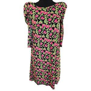 Luv Betsey By Betsey Johnson Floral Summer Dress. Lightweight Jersey Sizes Small